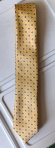 Corbata náutica amarilla con flores azules para hombre - Imagen 1 de 2