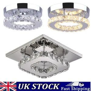 Modern Crystal LED Ceiling Light Lamp Fitting Pendant Chandelier Living Room - Picture 1 of 20
