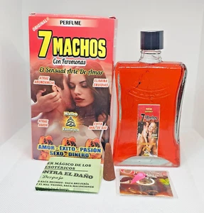 PERFUME 7 MACHOS ATRAE AL SER AMADO SUERTE DINERO EXITO ELIMINA MALAS ENERGIAS - Picture 1 of 2