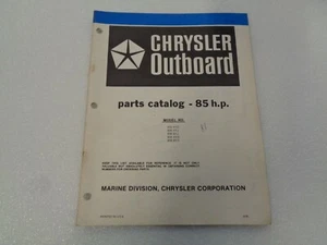 Chrysler Service Parts Catalog 1981 85 HP - Imagen 1 de 2