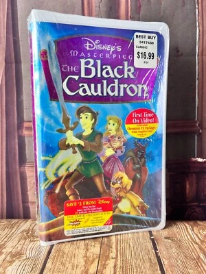 The Black Cauldron Disney VHS Chromium FX Clamshell NEW Factory Sealed - Image 1 of 4