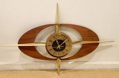 Welby starburst wall clock 1960's vintage Cover