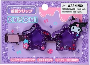 Sanrio 125148 Bangs Clip (#Sanrio Gakuen Sparkling Festival) Kuromi - Picture 1 of 3