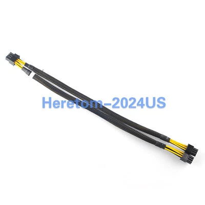 35cm 8pin to 6+6pin Power Adapter Cable for IBM X3650 M4 M5 to GPU video card  - Image 1 of 4