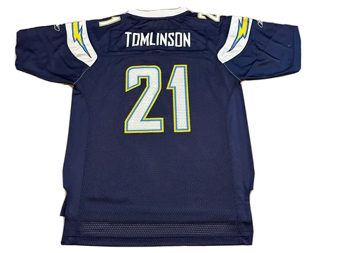 Reebok NFL San Diego Chargers LaDanian Tomlinson #21 Jersey Youth Large (14-16) Cover