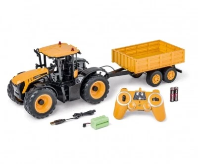 RC Traktor SET JCB mit ferngesteuertem Kipphänger 1:16 2.4G RTR Carson 500907654 - Bild 1 von 4
