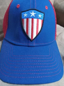 Captain America HAT New Era 39 Thirty Fitted Hat Large XL mens classic shield - Picture 1 of 10
