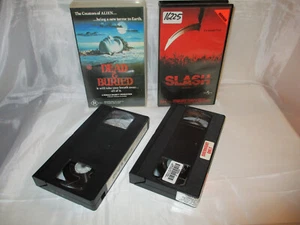 DEAD BURIED & SLASH VHS PAL (PERFECT KEPT CONDITION) - Picture 1 of 9