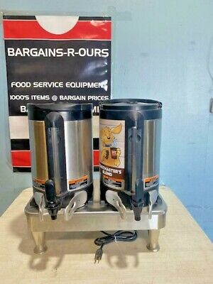 Bunn 2sh Stand Pewter Legs Warmer & 2 Sh 1.5gl Satellite Coffee Server Dispenser • 229.05£