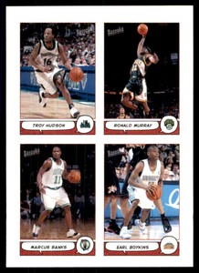 2004-05 Bazooka 4-on-1 Stickers Troy Hudson/Ronald Murray/Marcus Banks/Earl