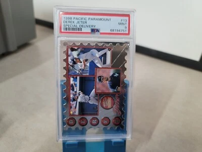 1998 Pacific Paramount #13 Derek Jeter Special Delivery Die Cut PSA 9 T7974 - Image 1 of 4