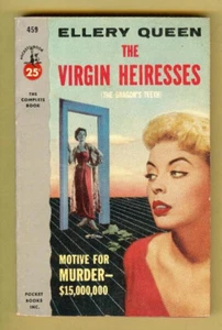 Pocket Book 459 Virgin Heiresses VG Ellery Queen PB 1st Printing 1954 - Bild 1 von 1