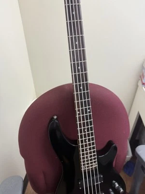 Schecter DIAMOND SERIES Omen-5 Black 5-String Electric Bass Guitar Nice - Image 1 of 4