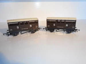 Triang R106 SR sheep wagons. Fair condition. OO Scale. No Box. Made in the UK - Picture 1 of 11