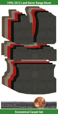 Juego de alfombrillas Velourtex personalizadas para Land Rover Range Rover '96-12 (4 piezas) #VEO Foto 1 de 4