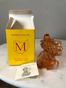 Mosser Glass Iffy Clown Peach Figure with box, 3-1/4" tall - Picture 1 of 8