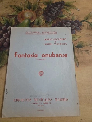 Partituras de Guitarra Flamenca Clásica Mario Escudero, Villajos Fantasia Onubense Foto 1 de 4