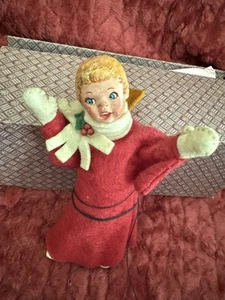 Simpich Angel Holly berries Ornament Hanging String Christmas Doll Character - Picture 1 of 8