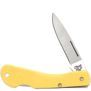 CASE XX KNIVES YELLOW SYNTHETIC MINI BLACKHORN LT1059L SS (22936) POCKET KNIFE - Picture 1 of 2
