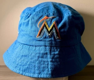 Miami Marlins MLB Bucket Floppy Hat Aqua Blue Pepsi SGA - Picture 1 of 3