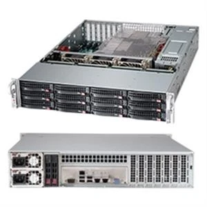 Supermicro CSE-826BE1C-R920LPB 2U 12x3.5 HS SAS SATA 80+P 920W RPS EATX Black - Image 1 of 1