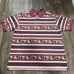 John Ashford Poloshirt Herren XL mercerisierte Baumwolle Freizeit gestreift Kurzarm - Bild 1 von 8