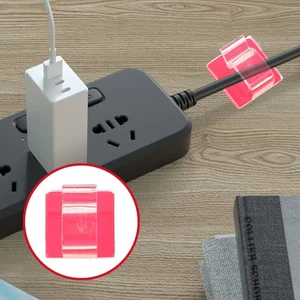 50 Pcs Self-adhesive Fixing Wire Clip Office Wall Cable Holder Organizer - Afbeelding 1 van 10