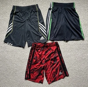 Lot of 3 Adidas Youth Small Athletic Multicolor Shorts Kids Boys YSM - Picture 1 of 1