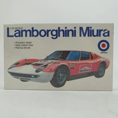 Kit de coche modelo de plástico Entex escala 1/25 años 60 Lamborghini Miura 9116 Foto 1 de 4