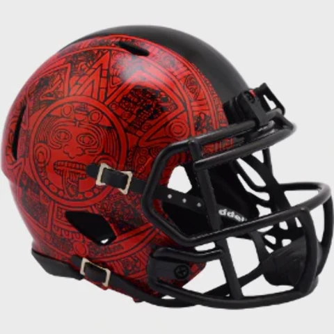 San Diego State Aztecs NCAA Mini Speed Football Helmet Aztec Calendar- NCAA Cover