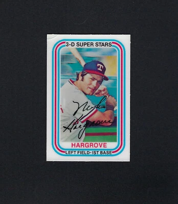 1976 Kelloggs #51 MIKE HARGROVE Rangers (Small corner crack) Kellogg's - Image 1 of 2