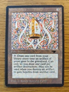 Urza's Miter ~ Antiquities ~ NM (Damaged) RESERVED LIST **GamerzSphere** - Imagen 1 de 5