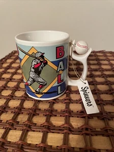 Department 56 Coffee Mug Cup Spinners Baseball Ceramic Sports New With Tags - Picture 1 of 6