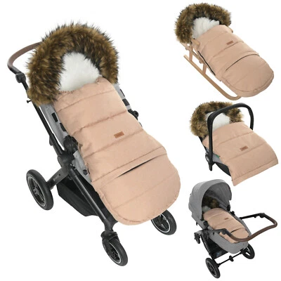 Winter Fußsack für Kinderwagen Babyschale Schlittensack-wasserdicht-115/85 cm - Bild 1 von 4