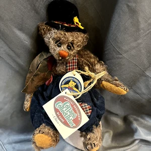 Ganz COTTAGE COLLECTIBLES Chico Bear 9” Plush Jointed by Lorraine Chien w/ Tags - Picture 1 of 2