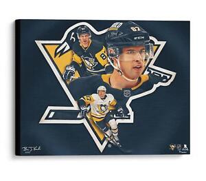 Signed Sidney Crosby Penguins 20x24 Art Fanatics Authentic COA