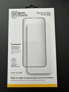 BODYGUARDZ PURE 2 EDGE TO EDGE SZKŁO OCHRANIACZ EKRANU APPLE IPHONE 13 / 13 PRO - Zdjęcie 1 z 2
