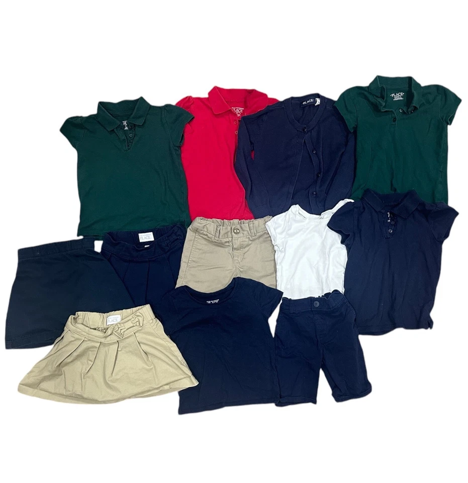 Лот из 12 Униформы топы шорты шорты размер 4T детский место и земли конец ребенка ясельного возраста - Изображение 1 из 4
