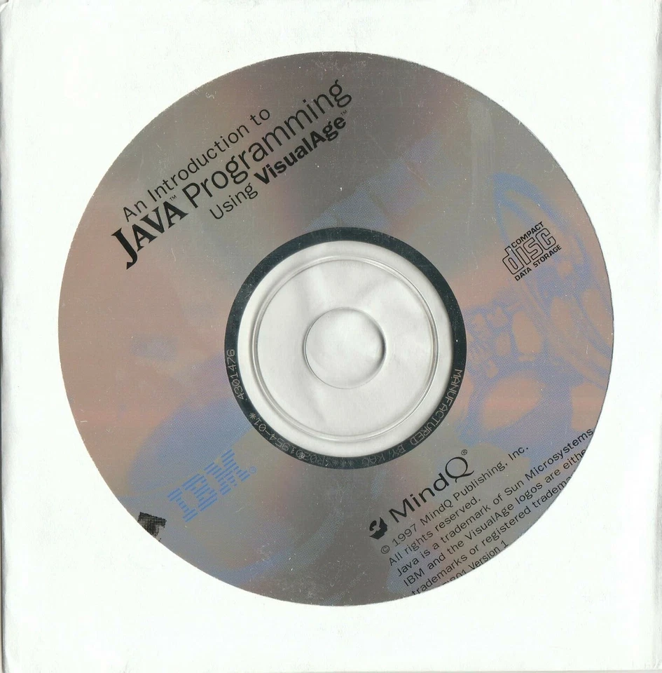 IBM An Introduction to JAVA Programming usin VisualAge by MindQ 1997 P/N 4301476 - Image 1 of 1