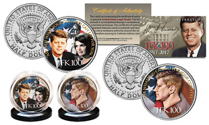 JOHN F. KENNEDY 100th BIRTHDAY 2017 Kennedy Half Dollar 2-Coin U.S. Set JFK*100
