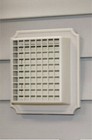Small Animal Guard J-Block Master Exhaust Vent MidAmerica White 123 Vinyl Siding