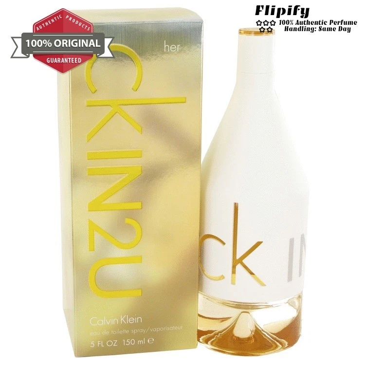 Perfume CK In 2U 5 3,4 1,7 OZ eau de parfum spray de Calvin Klein para mujer 50 100 150 ml Foto 1 de 1