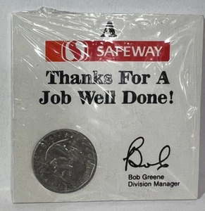 SAFEWAY Grocery Store EMPLOYEE REWARD--THANKS FOR A JOB WELL DONE with SBA $ - Picture 1 of 4