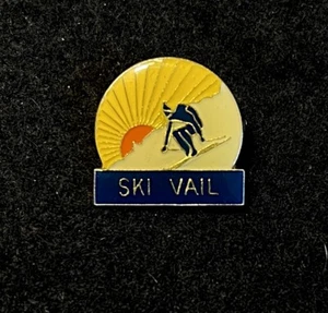 Solapa de recuerdo para estación de esquí de viaje de Colorado alfiler VAIL de esquí - Imagen 1 de 3