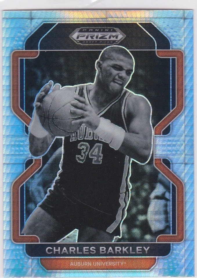 Selecciones del draft de baloncesto de Charles Barkley RARA TARJETA HYPER PRIZM $$ ¡Tigres castaños rojizos! Foto 1 de 2
