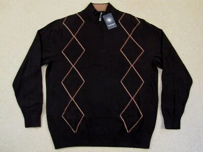 SUÉTER DE ALGODÓN CON CREMALLERA 1/3 ROUNDTREE & YORKE $65 - GRANDE - NUEVO con etiquetas - ENVÍO GRATUITO  Foto 1 de 4