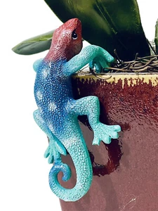 The Spring Shop Lagarto Resina Patio Jardín Decoración Maceta Percher - NUEVO - Imagen 1 de 7