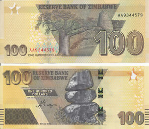 Zimbabwe / Simbabwe [137] - 100 Dollars 2020 (2022) UNC - Pick New