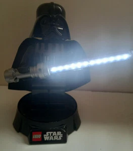 Lego Star Wars - 8" Darth Vader Figure with Lightsaber - Night Light - Complete - Picture 1 of 4