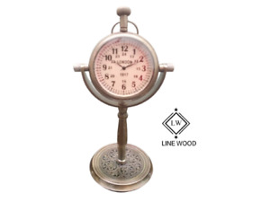 Ancienne horloge de table nautique en laiton horloge de bureau horloge maritime cadeau 5"